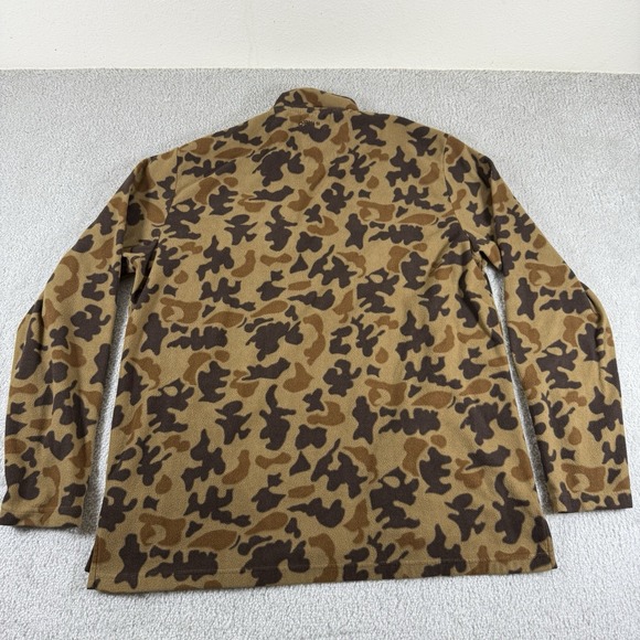 Orvis Hill Country Microfleece 1/4 Zip Pullover Mens Large 1971 Camo Sweater - Picture 3 of 6